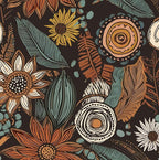 Boho Floral Wallpaper Peel and Stick, Vintage Botanical Contact Paper 17.5" x by Laatse