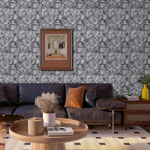 3D Faux Stone Wall Panels Peel and Stick, Stone-Look Textured Wall Sticker - Image 2