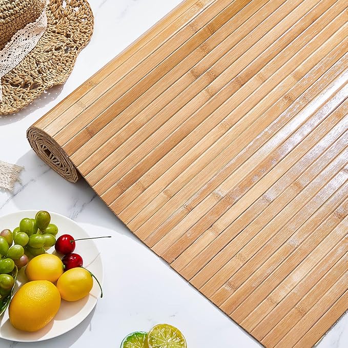 Juexica 2 Pcs Natural Bamboo Wall Panel 16 x 96 Inch Bamboo Covering Renewable - Image 6