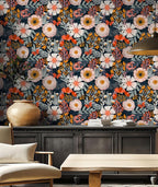 HAOKHOME Boho Peel and Stick Wallpaper Floral Wall Paper Removable - Image 5