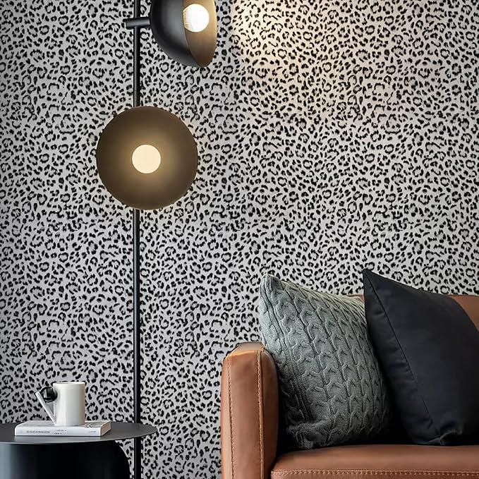 Leopard Print Peel and Stick Wallpaper, Waterproof Removable Self Adhesive - Image 3