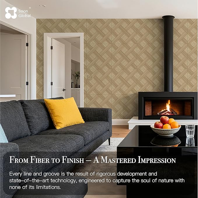 Soon Global Acoustical Wall Panels, 6-Piece 23.62 X 23.62 Inches Art Acoustic - Image 5