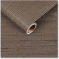 CRE8TIVE Wide 24"x118" Dark Brown Grasscloth Peel and Stick Wallpaper Fabric by CRE8TIVE