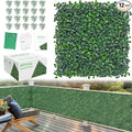 10x10Inch 12Pcs Grass Wall Panels, 4 Layers UV-Anti Boxwood Greenery Hedge by BCBLF