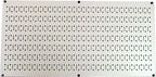 Wall Control Pegboard 16in x 32in Horizontal Beige Metal Pegboard Tool Board by Wall+Control