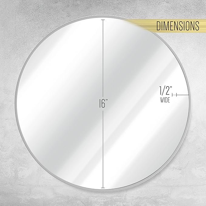 HBCY Creations Small Round Mirror, Living Room and More, Modern Minimalist - Image 6