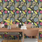 Dark Green Wallpaper Peel and Stick, Boho Vintage Floral Contact Paper - Image 5
