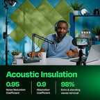 Acoustic Panels 12-Pack Soundproof Wall 12"X12"X0.4" - Image 3