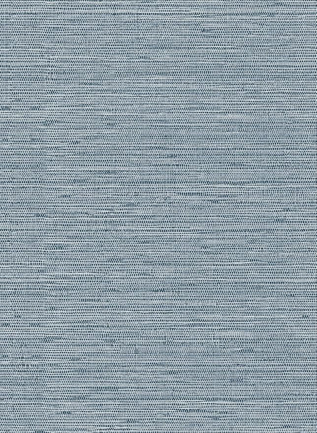 HueBurst Grasscloth Peel and Stick Wallpaper 17.3" x 197" Blue Textured - Image 8