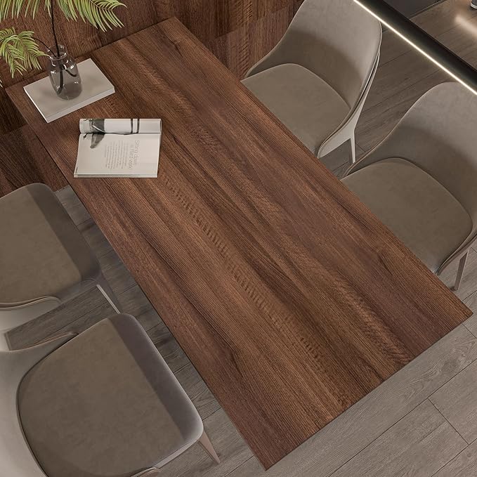 Walnut Wood Contact Papaer for Countertops Waterproof 24x197 inch Wood Peel and - Image 2