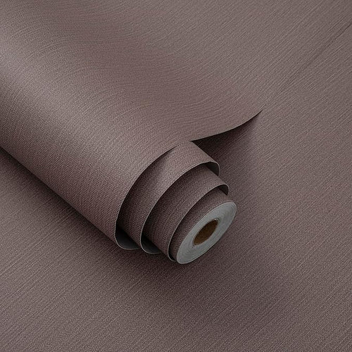 24"x393" Brown Grasscloth Peel and Stick Fabric Textured Contact Paper Linen by LVSHI