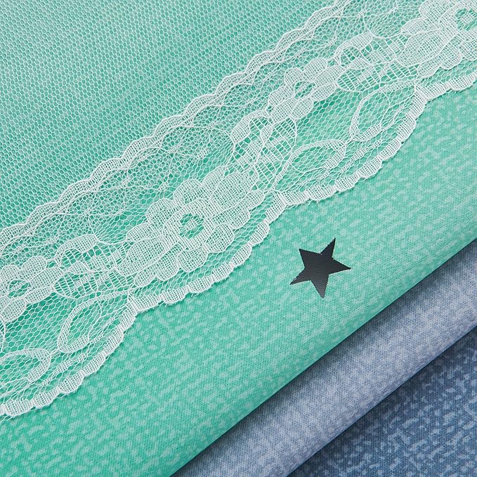 XiDi Curtains for Bedroom Decor, Rainbow Purplgreen grey34/96 - Image 7