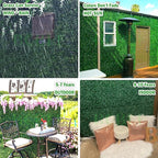 10x10Inch 20Pcs Grass Wall Panels, 4 Layers UV-Anti Boxwood Greenery Hedge - Image 5