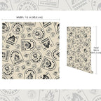 FLFK Vintage Beige Peel and Stick Wallpaper 16" x 384" Antique Campfire - Image 2