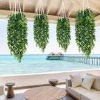 Waipfaru 8Pcs Fake Hanging Plants 2.7ft Fake Plants UV Resistant Fake Vines - Image 6