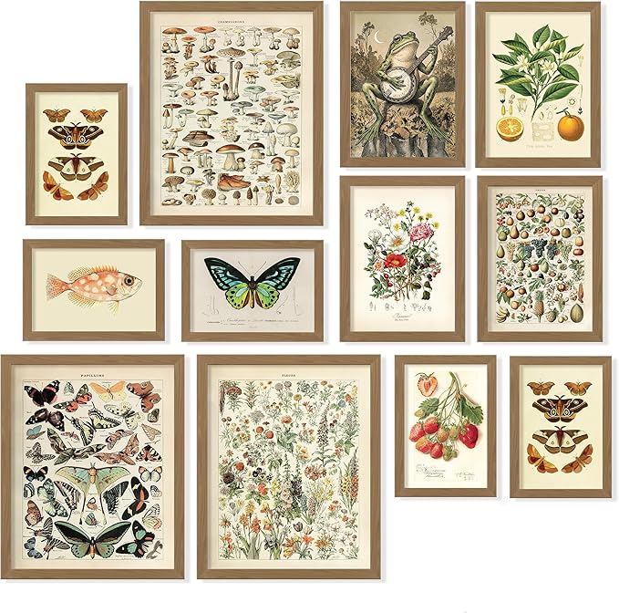 97 Decor 12 Pcs Cottagecore Wall Art Set by 97Decor