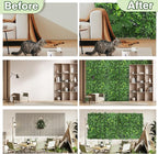Artificial Green Boxwood Grass Wall Panels: 20"x20" UV Protected Ivy Privacy - Image 4
