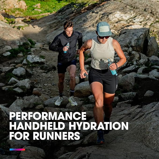 HydraPak SkyFlask Speed - Collapsible Handheld Running Water Bottle (350ml, 500ml, 500ml Insulated) - Adjustable Strap, Lightweight, Spill-Proof Cap
