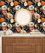 BOKEBEVE Extra Long Peel and Stick Wallpaper Vintage Extra Long Floral - Image 2