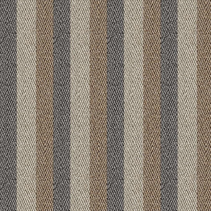 Simon&Siff Textured Fabric Wallpaper Peel and Stick 17.3"x400" Beige/Brown/Grey - Image 3