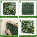 8 Pack 20"x20"Grass Wall Panels-Artificial Boxwood Panels - Image 4