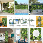 ODTORY Artificial Plant Wall Panels: 20"×20" 24P UV-Anti Faux Grass Wall - Image 6
