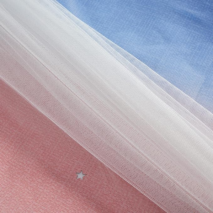 XiDi Curtains for Bedroom Decor, Rainbow PinkGreyBlue-34-90 - Image 5