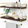 Floating Shelves Bathroom Shelves Over Toilet Set of 2, Bathroom Wall Shelves by Forbena