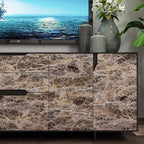 BAYYA Brown Marble Paper Granite Peel and Stick Kitchen Backsplash Wallpaper - Image 8