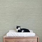 JiffDiff Grasscloth Wallpaper Peel and Stick Cream Grassweave Peel & Stick - Image 3
