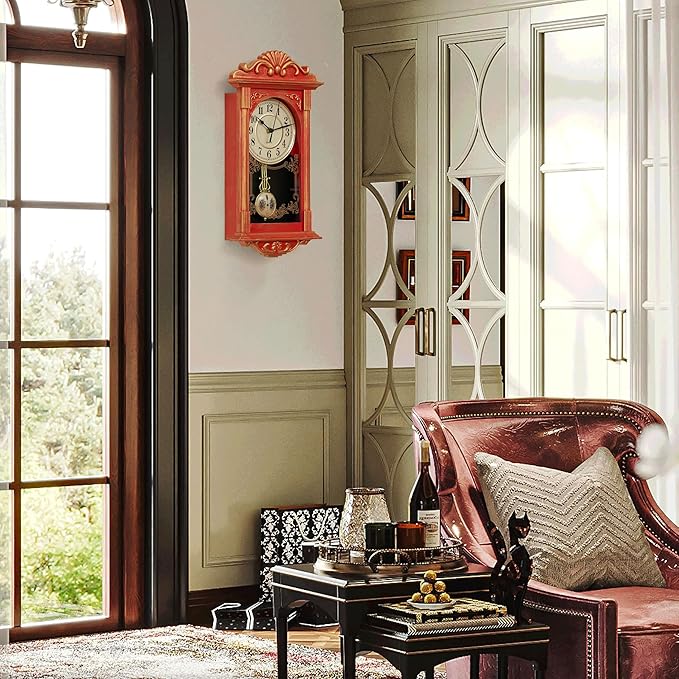 Clockswise Vintage Grandfather-Style Wall Clock - Image 5