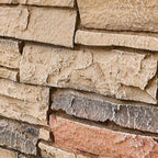 1.77 Inch Deep 3D Faux Stone Sample Panel Artisan Hand Painted Stacked Stone - Image 2