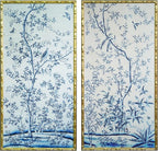 HongFengtang Chinoiserie Bamboo Wall Art Print, Hand Painted Style Vintage - Image 2