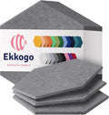 Acoustic Panels 12-Pack Soundproof Wall Panels 14"X12.1"X0.4" Sound Panels High by EkkogoAcousticPanels