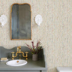 JiffDiff Woven Wallpaper Peel and Stick 17.3" x 800" Colorful Paint Grasscloth - Image 2
