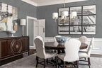 Erfoni 394"x17.7" Grey Floral Embossed Wallpaper - Image 3