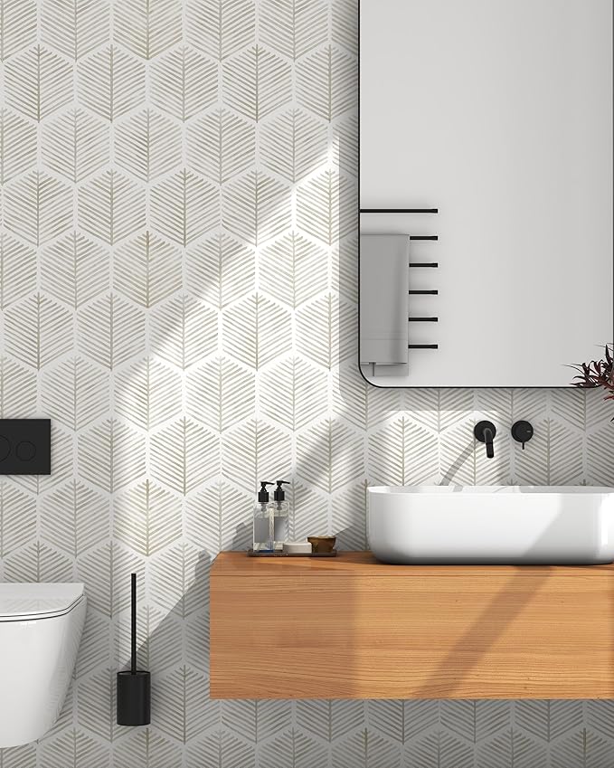 Modern Peel and Stick Wallpaper 17.3''×591'' Self Adhesive Wallpaper Boho - Image 2