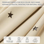XiDi Beige Girls Curtains for Bedroom, Girls Room Blackout Curtains for 63 - Image 5