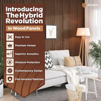 Avana Acoustic Wood Wall Panels – 47.2 x 12.6 Inch Rustic Walnut Acoustic - Image 2