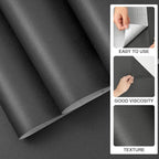 practicalWs 15.7"x 590.5" Grey Wallpaper Self Adhesive Peel and Stick Wall - Image 2