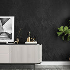 Decotalk 30"x120" Textured Peel and Stick Wallpaper Black Geometric - Image 5