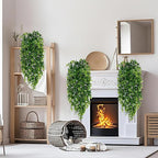Waipfaru 8Pcs Fake Hanging Plants 2.7ft Fake Plants UV Resistant Fake Vines - Image 4