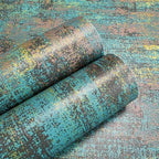JiffDiff Vintage Metallic Peel and Stick Wallpaper Industrial Metallic Concrete - Image 9