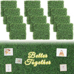 Luyue 12PCS 20”×20” Boxwood Panels, Artificial Grass Wall Panels Fake Greenery by Luyue