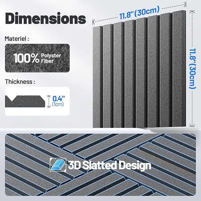 12 Pack Sound Proof Foam Panels - Image 7