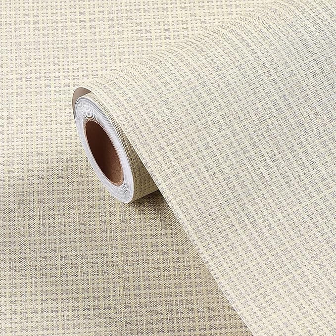 FunStick 24"x200" Thick Beige Peel and Stick Wallpaper - Image 8
