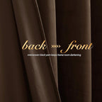 NICETOWN Thermal Insulated Brown Velvet Curtains, Sound Reducing Heavy Matt - Image 3