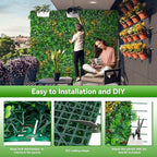 Grass Wall Panels, UV-Anti Faux Greenery Plant Boxwood Panels - Image 5