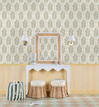 NuWallpaper x Society Social Floral Bazaar Ochre Peel and Stick Wallpaper - Image 4