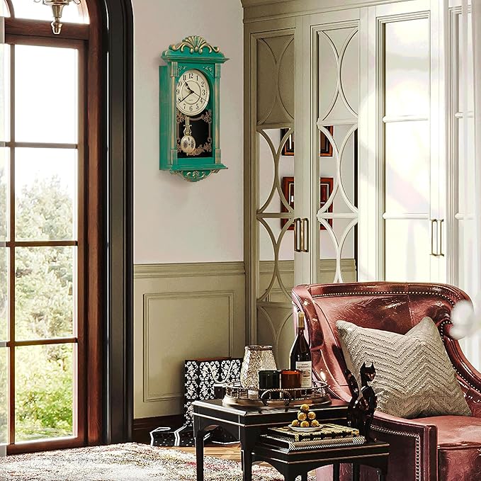 Clockswise Vintage Grandfather-Style Wall Clock - Image 5